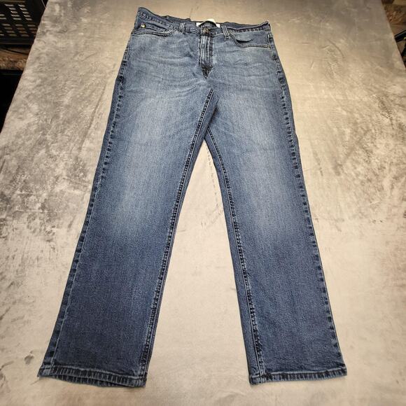 Levi Strauss Signature S67 Jeans Mens 35x28 Straight Fit Athletic Denim Classic - Picture 1 of 10